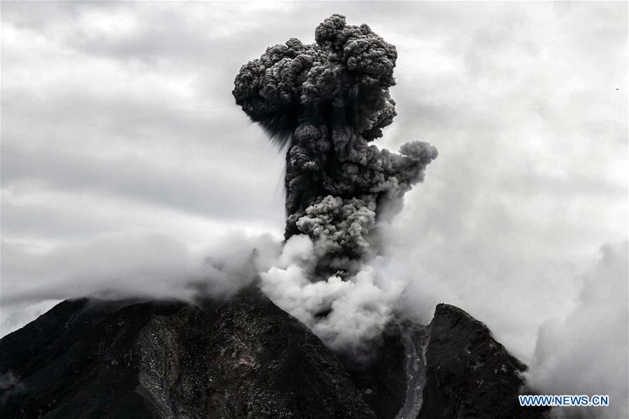 INDONESIA-NORTH SUMATRA-MOUNT SINABUNG-ERUPTION