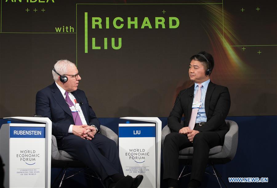 SWITZERLAND-DAVOS-WEF ANNUAL MEETING-GERMANY-RICHARD LIU