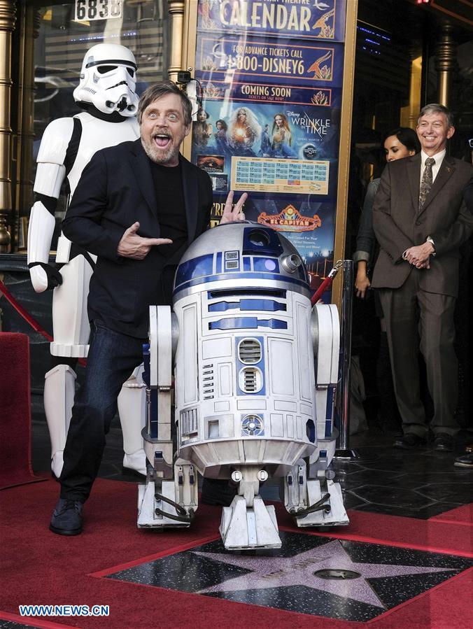 U.S.-LOS ANGELES-MARK HAMILL-STAR-HOLLYWOOD