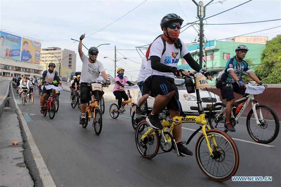 PHILIPPINES-MANILA-WORLD BICYCLE DAY-PLASTIC BAG-FREE DAY