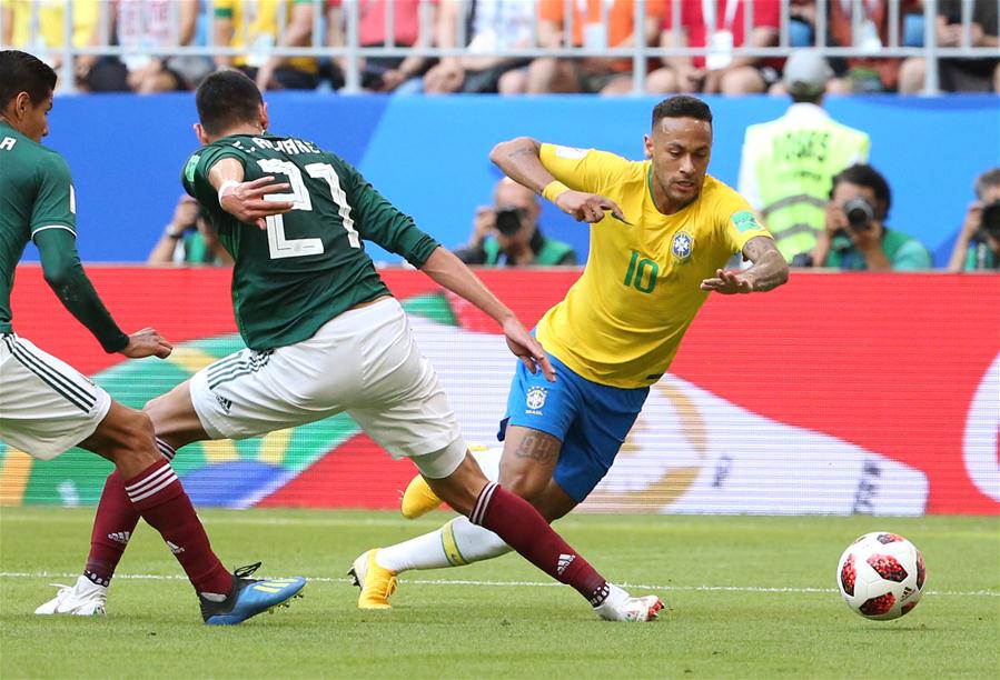 (SP)RUSSIA-SAMARA-2018 WORLD CUP-ROUND OF 16-BRAZIL VS MEXICO