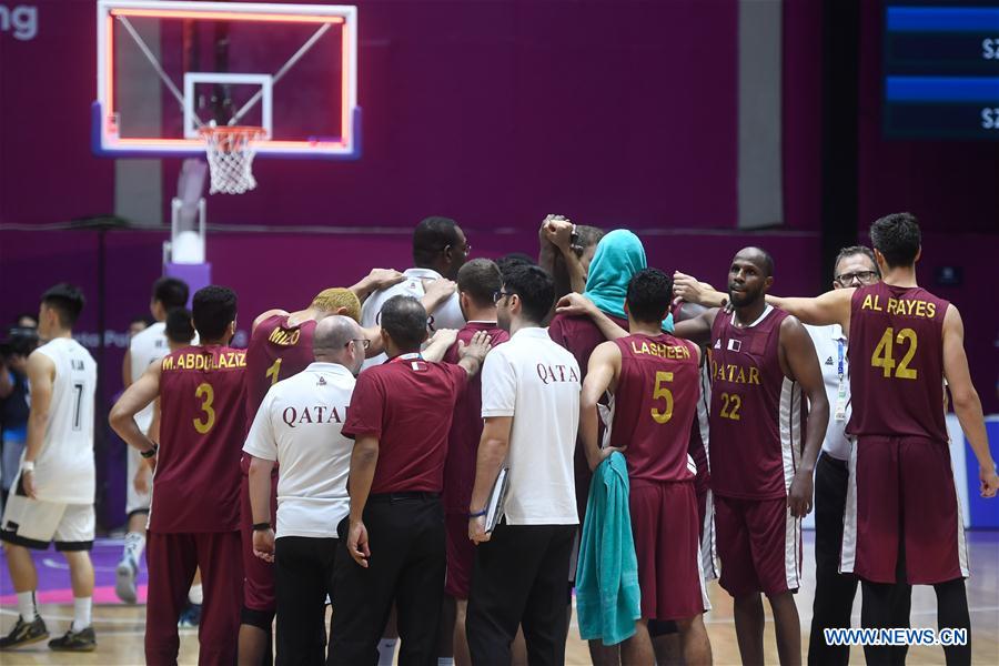 (SP)INDONESIA-JAKARTA-ASIAN GAMES-BASKETBALL-QATAR VS HONG KONG