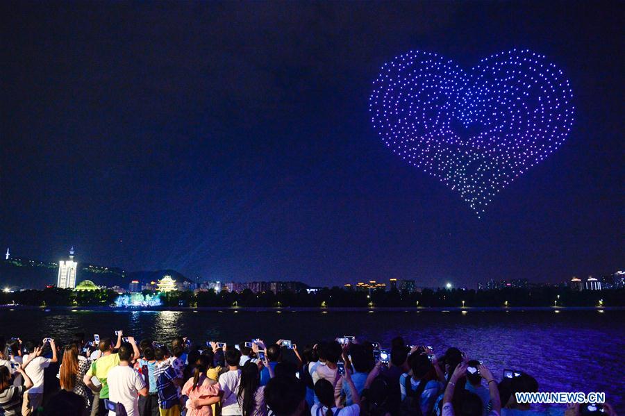 CHINA-CHANGSHA-QIXI-DRONE LIGHT SHOW (CN)