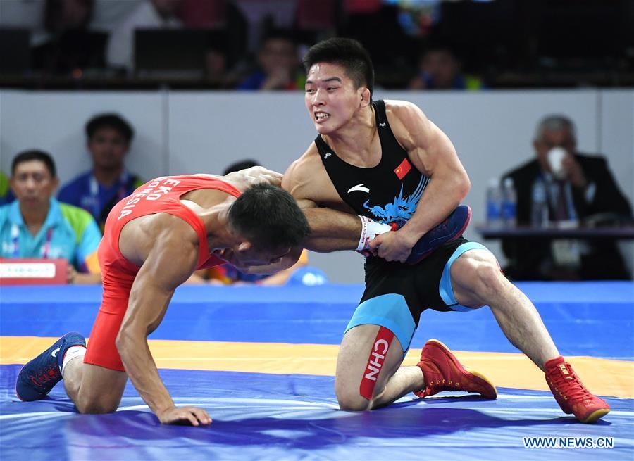 (SP)INDONESIA-JAKARTA-ASIAN GAMES-WRESTLING