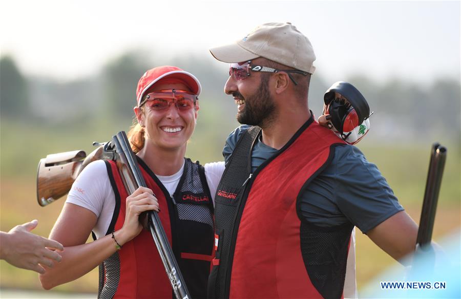 (SP)INDONESIA-PALEMBANG-ASIAN GAMES-SHOOTING-TRAP MIXED TEAM