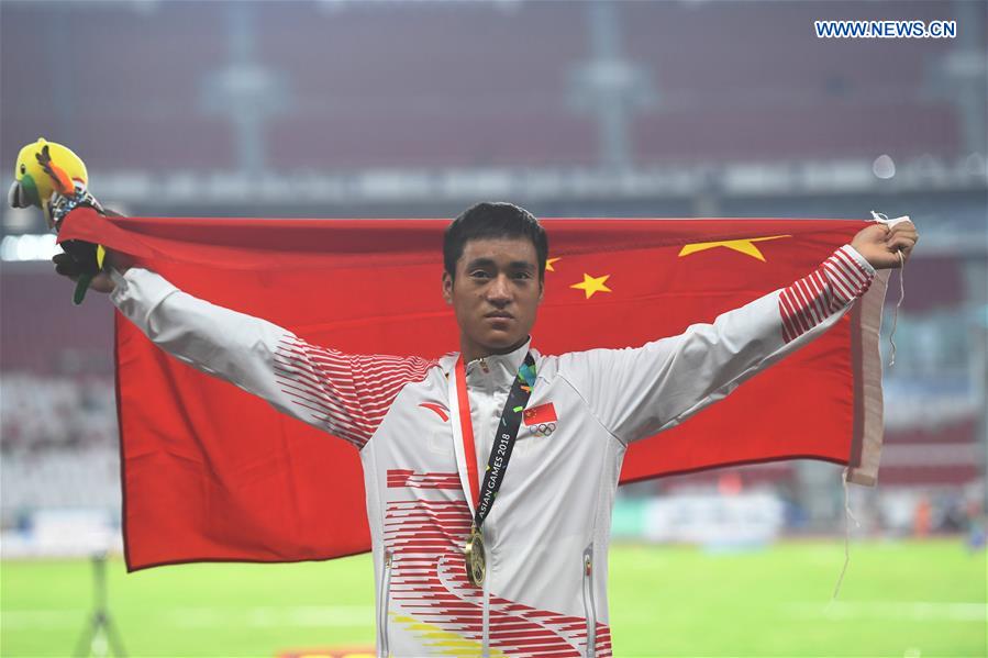 (SP)INDONESIA-JAKARTA-ASIAN GAMES-ATHLETICS-MEN'S 10000M