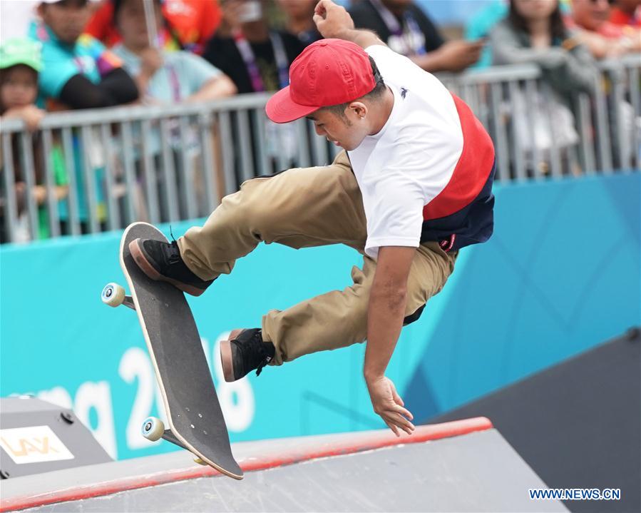 (SP)INDONESIA-PALEMBANG-ASIAN GAMES-SKATEBOARD