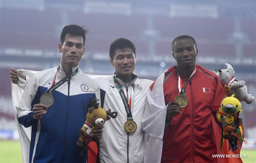 (SP)INDONESIA-JAKARTA-ASIAN GAMES-ATHLETICS-MEN'S 200M