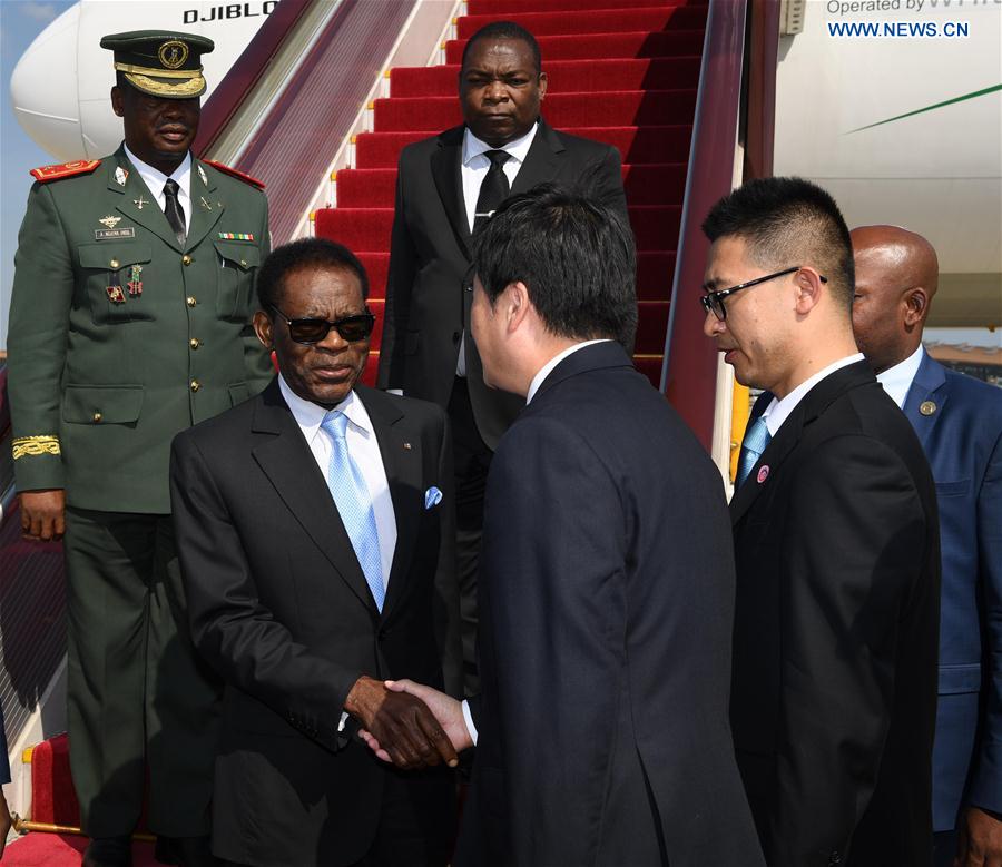 CHINA-BEIJING-EQUATORIAL GUINEA-PRESIDENT-ARRIVAL (CN)