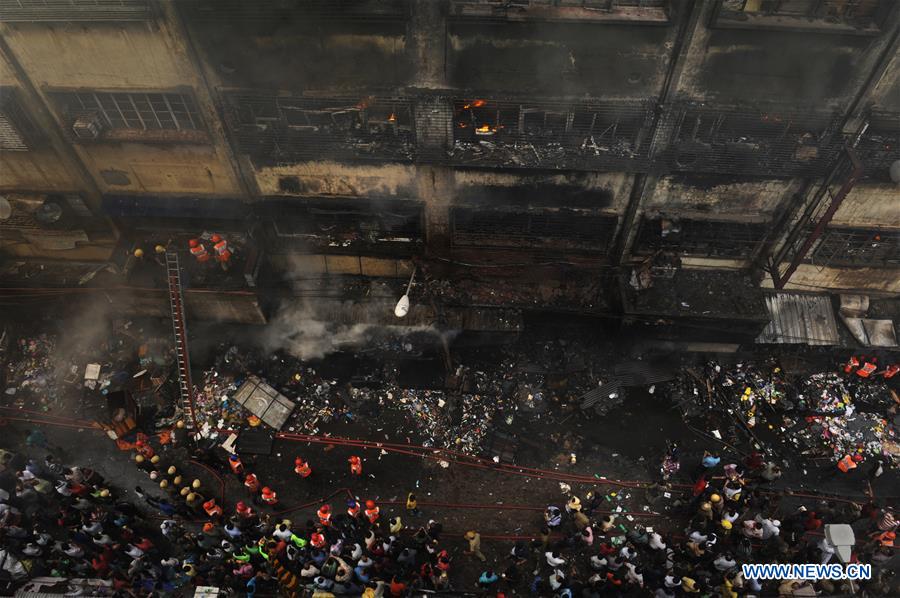 INDIA-KOLKATA-FIRE AT MARKET