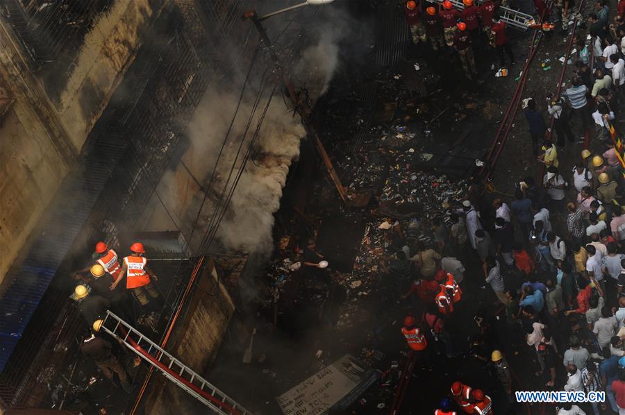 INDIA-KOLKATA-FIRE AT MARKET