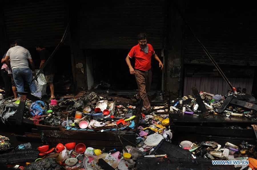 INDIA-KOLKATA-FIRE AT MARKET