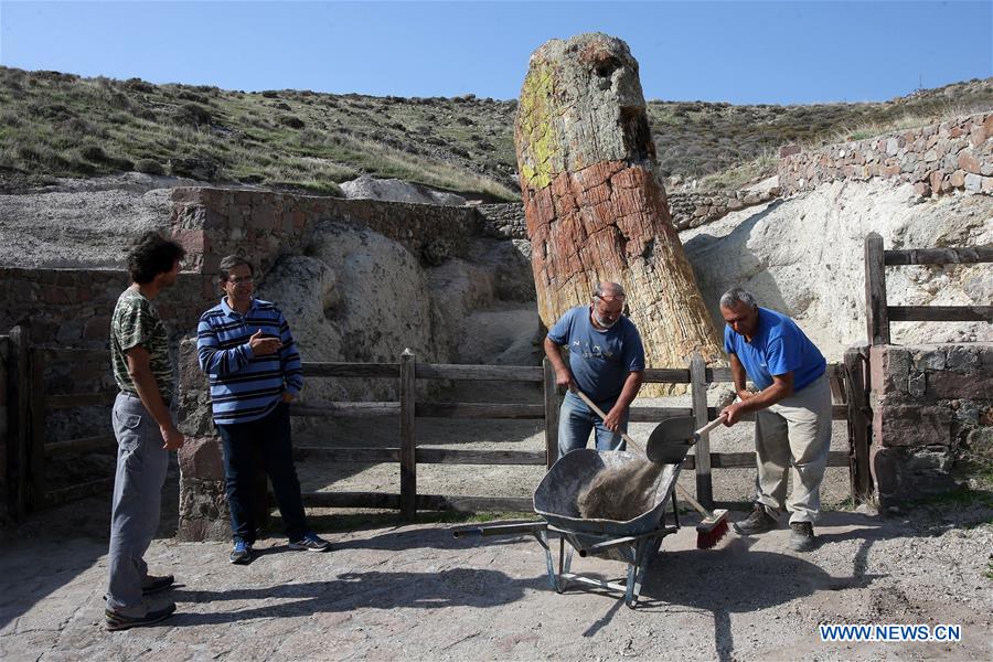 GREECE-LESVOS ISLAND-GEOPARK