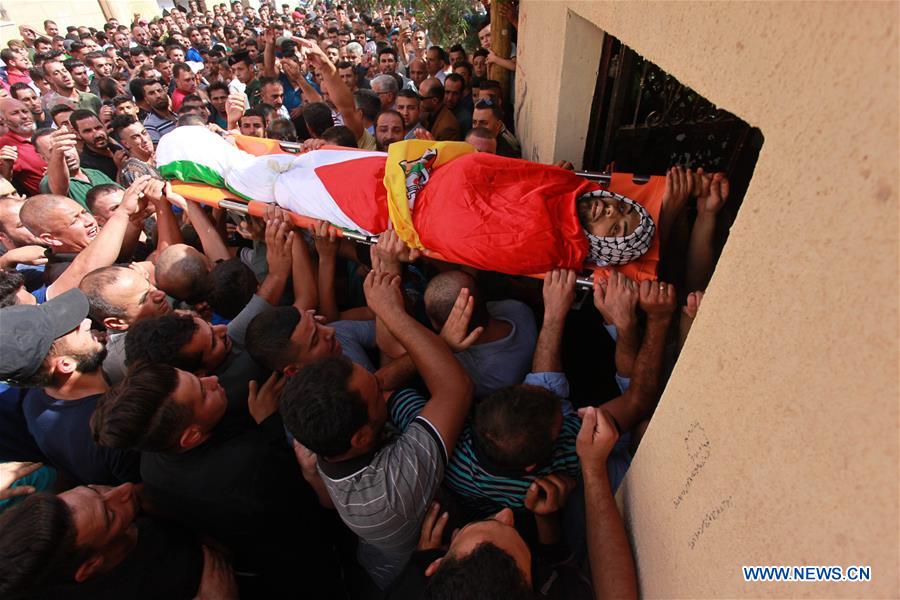 MIDEAST-WEST BANK-TUBAS-FUNERAL