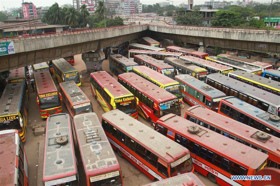 BANGLADESH-DHAKA-TRANSPORT-STRIKE