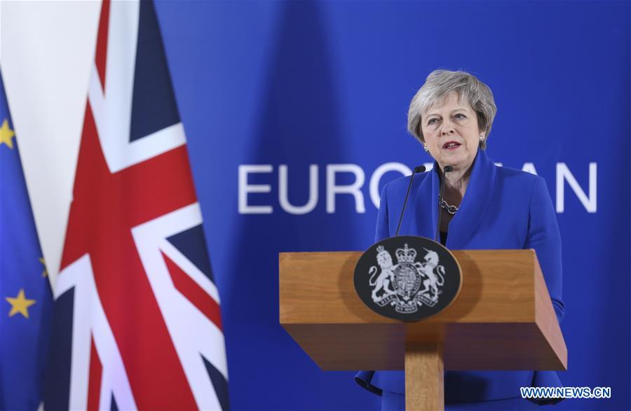 BELGIUM-BRUSSELS-EU-BREXIT-SUMMIT-MAY-PRESS CONFERENCE