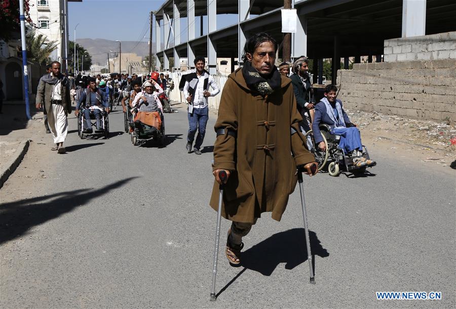 YEMEN-SANAA-DISABLED PEOPLE-RALLY