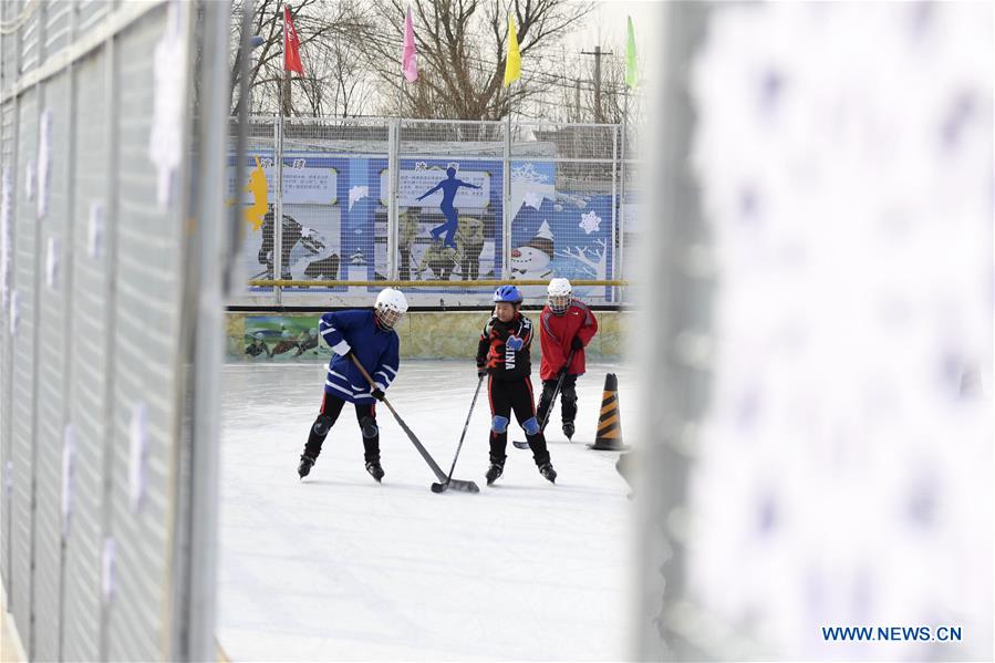 (SP)CHINA-BEIJING-YANQING-PRIMARY SCHOOL STUDENTS-SKATING(CN)