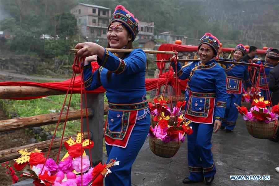 #CHINA-GUANGXI-LUOCHENG-MULAO ETHNIC GROUP-TRADITIONAL WEDDING (CN)