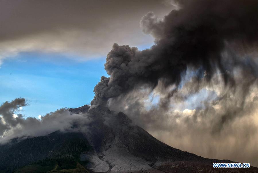 INDONESIA-NORTH SUMATRA-MOUNT SINABUNG-ERUPTION