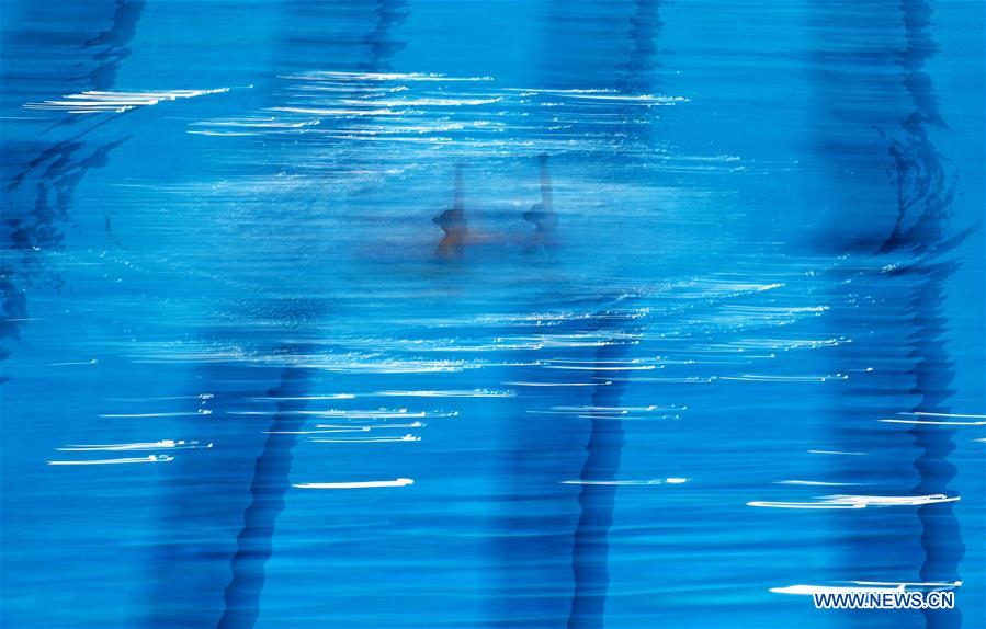 (SP)SOUTH KOREA-GWANGJU-FINA WORLD CHAMPIONSHIPS-ARTISTIC SWIMMING-WOMEN'S DUET TECHNICAL