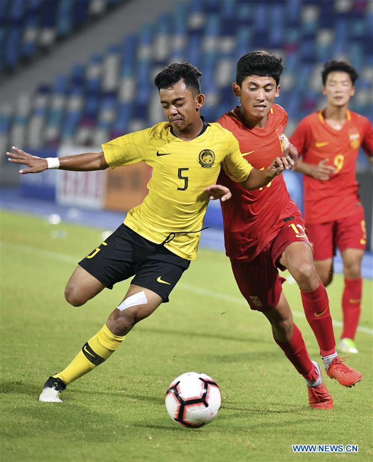 (SP)CHINA-HAIKOU-SOCCER-INTERNATIONAL YOUTH FOOTBALL TOURNAMENT-MALAYSIA VS CHINA (CN)