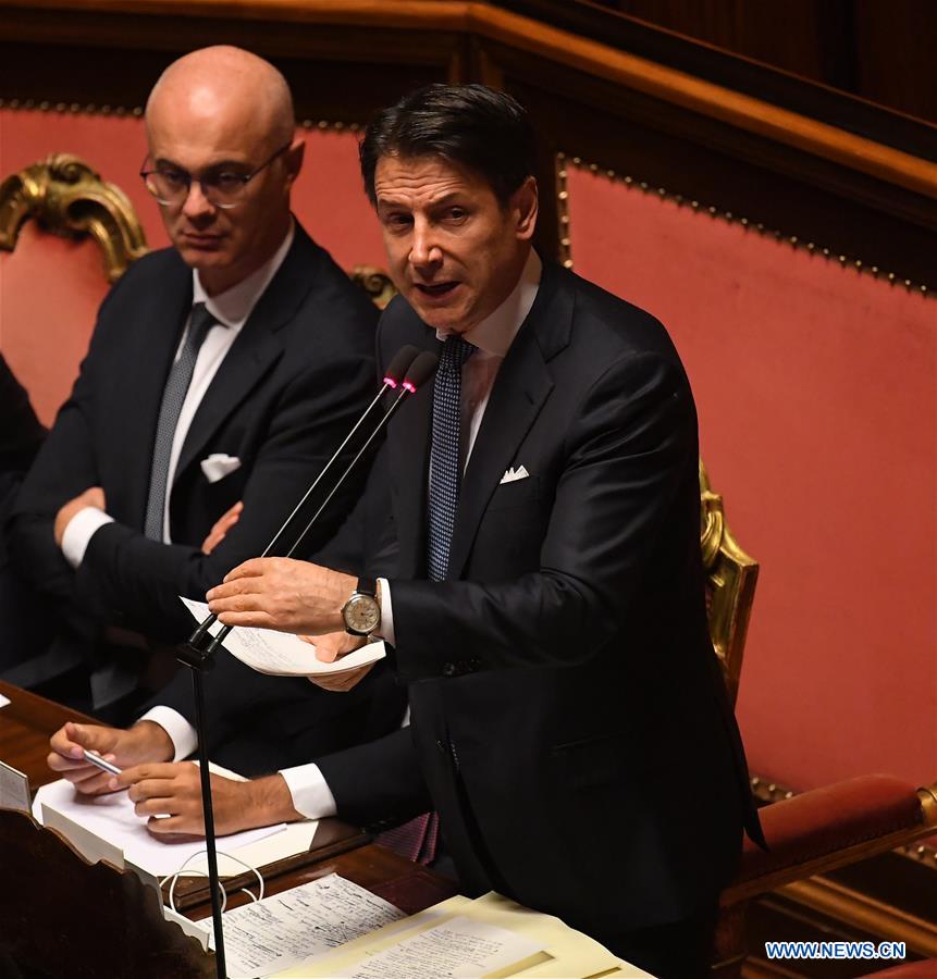 ITALY-ROME-SENATE-CONFIDENCE VOTE