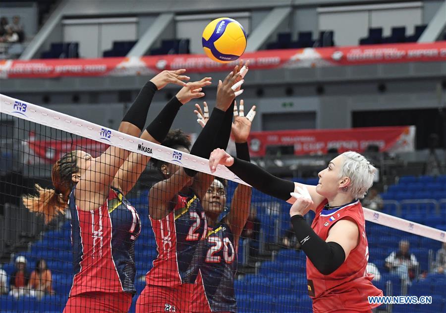 (SP)JAPAN-YOKOHAMA-VOLLEYBALL-WOMEN'S WORLD CUP-DOM VS RUS