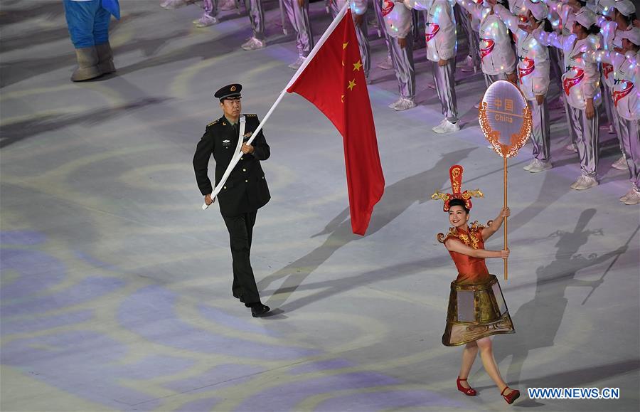 (SP)CHINA-WUHAN-7TH MILITARY WORLD GAMES-OPENING CEREMONY