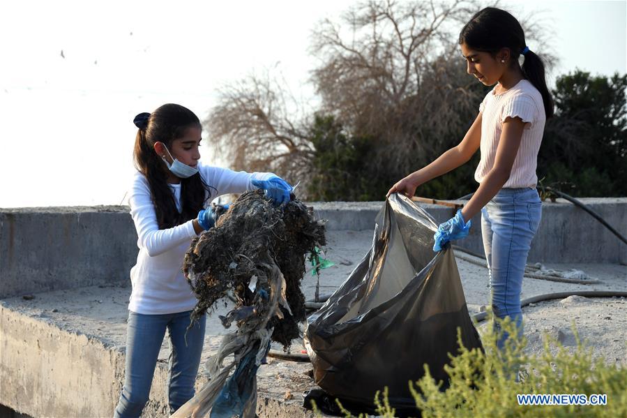 KUWAIT-KUWAIT CITY-SEA BEACH-CLEANING CAMPAIGN