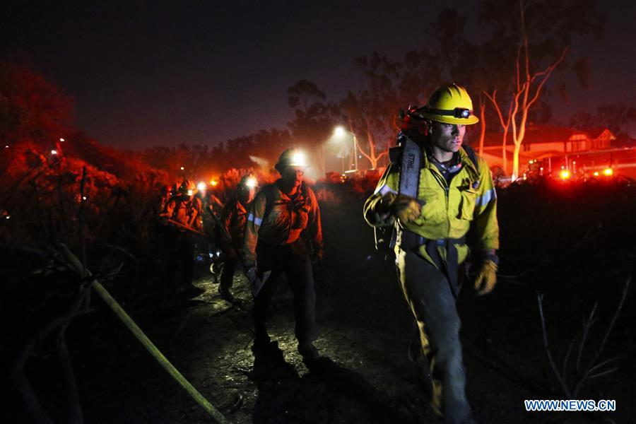 U.S.-CALIFORNIA-FULLERTON-WILDFIRES