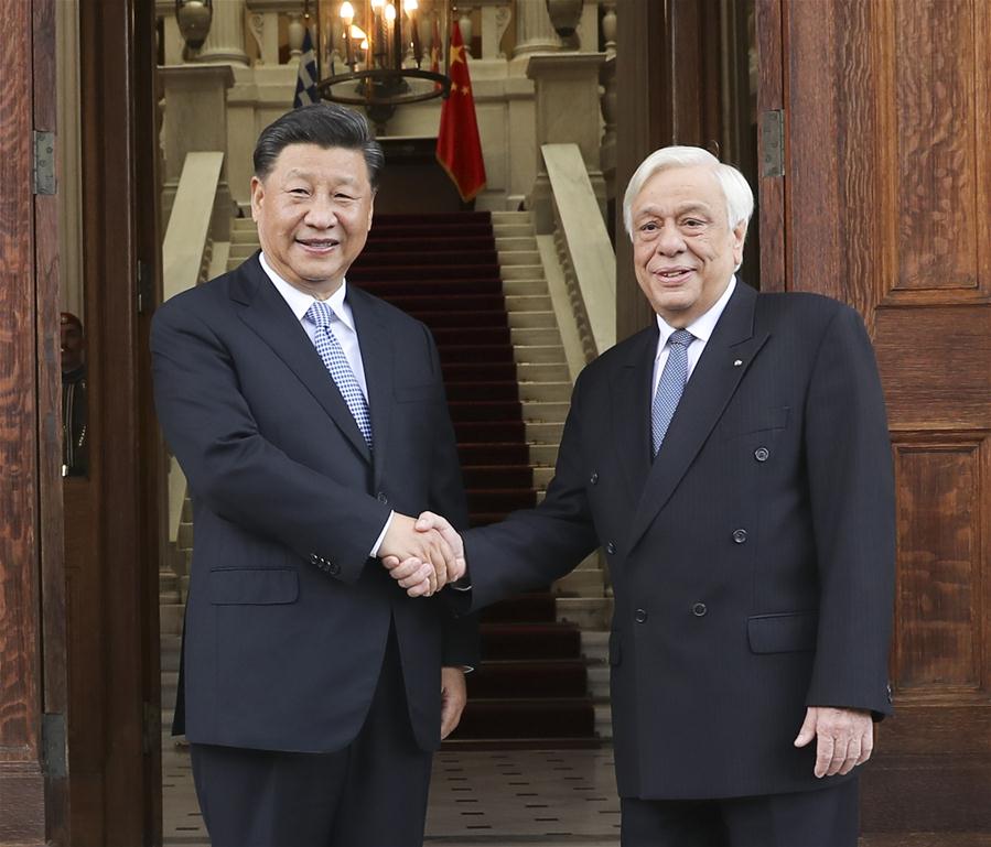 GREECE-ATHENS-XI JINPING-GREEK PRESIDENT-TALKS