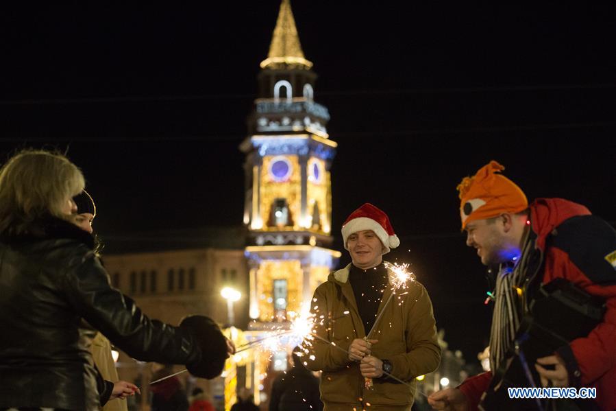 RUSSIA-ST. PETERSBURG-NEW YEAR-CELEBRATION