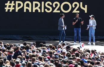 Celebrations held in Paris as part of handover ceremony of Tokyo 2020 to Paris 2024