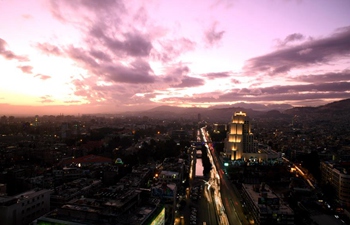 Last sunset of 2019 pictured in Damascus, Syria